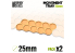 Green Stuff 9783 Plateaux de Mouvement MDF 25mm x10 - Horde