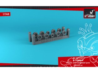 Armory Models kit d'amélioration avion AW14303 Roues B-2 Spirit avec pneus lestés 1/144