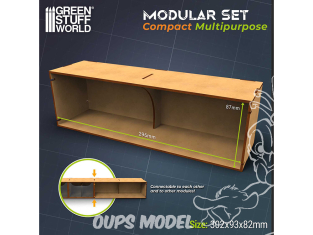 Green Stuff 6785 Organisateur Présentoir horizontal compact polyvalent