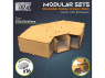 Green Stuff 6713 Organisateur Module d’angle de rangement empilable avec 3 tiroirs