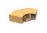 Green Stuff 6713 Module d’angle de rangement empilable avec 3 tiroirs