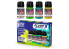 Green Stuff 11286 Set de pigments Fluor 30 ml Numéro 3 4 pots