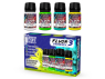 Green Stuff 11286 Set de pigments Fluor 30 ml Numéro 3 4 pots