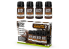 Green Stuff 11282 Set de pigments naturels de terre 30 ml Numéro 2 4 pots
