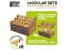 Green Stuff 6691 Module de rangement à tiroirs empilable avec 5 tiroirs horizontaux et séparateurs