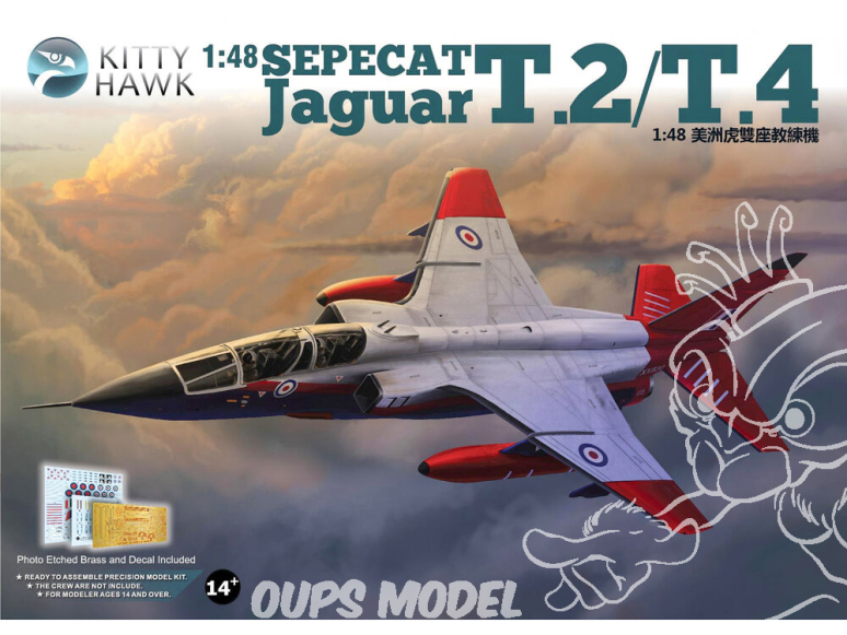 Kitty Hawk maquette avion 80105 SEPECAT JAGUAR T.2 / T.4 1997 1/48