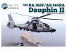 Kitty Hawk maquette helicoptere 80108 Sa 365F.1 DAUPHIN II Marine Nationale 2005 1/48