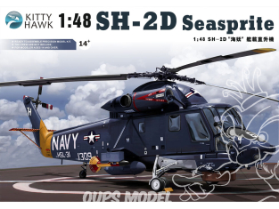 Kitty Hawk maquette helicoptere 80122 HÉLICOPTÈRE KAMAN SH-2F "SEASPRITE" 1980 1/48