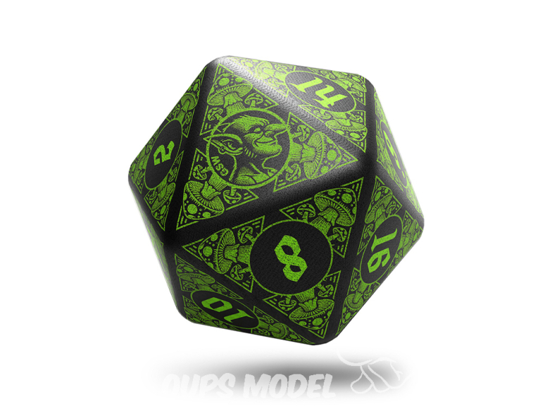 Green Stuff 5714 Dé anti stress D20 Gobelin