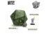 Green Stuff 5714 Dé anti stress D20 Gobelin