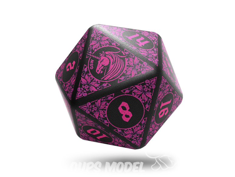 Green Stuff 5715 Dé anti stress D20 licorne