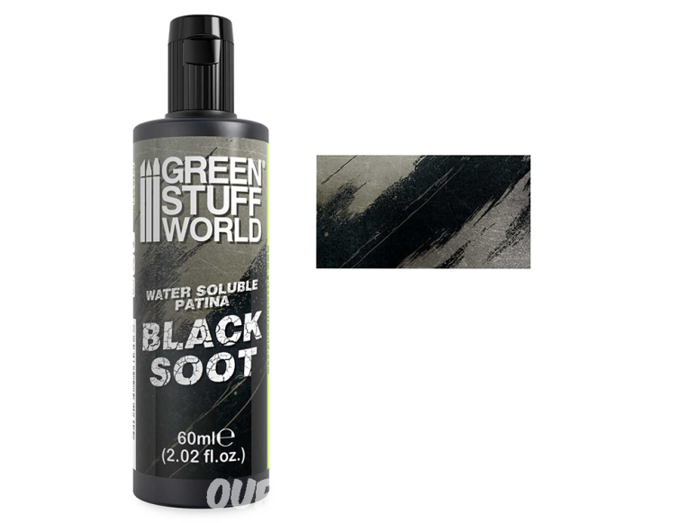 Green Stuff 5901 Patines solubles à l’eau BLACK SOOT 60ml