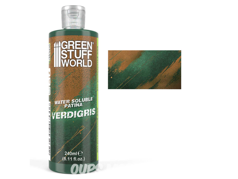 Green Stuff 5902 Patines solubles à l’eau VERT-DE-GRIS 240ml
