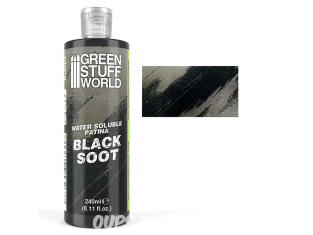 Green Stuff 5907 Patines solubles à l’eau BLACK SOOT 240ml