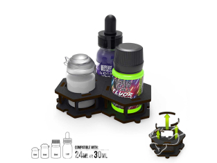 Green Stuff 6673 Support pour pots de peinture x3