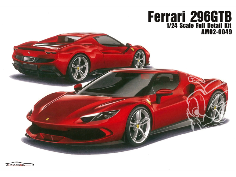Alpha Model maquette voiture AM02-0049 Ferrari 296 GTB 1/24