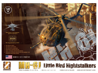 ZimiModel maquette Hélicoptére ZM50002 MH-6J Little Bird Nightstalkers 1/35