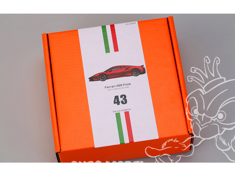 Alpha Model maquette voiture AM43-0008 Ferrari 488 PISTA 1/43