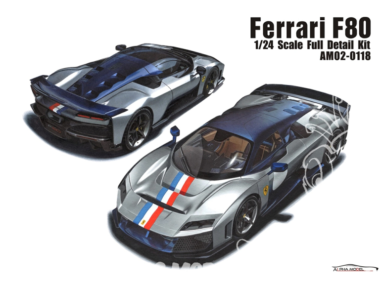 Alpha Model maquette voiture AM02-0118 Ferrari F80 1/24