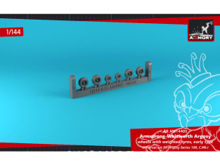 Armory Models kit d'amélioration avion AW14405 Roues A.W. Argosy Early version avec pneus lestés 1/144
