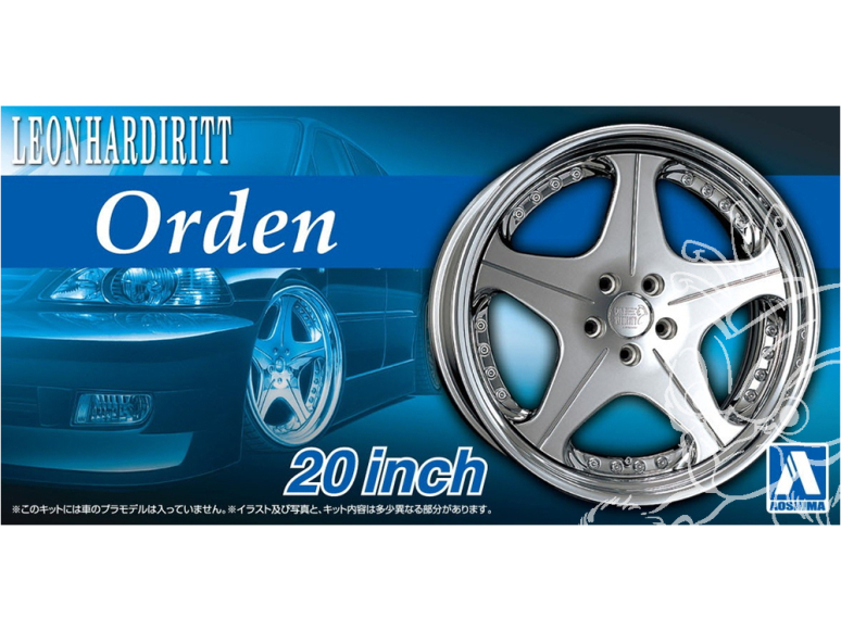 Aoshima maquette voiture 20303 Jantes Leonhardiritt Orden 20" et pneus 1/24