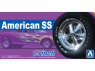 Aoshima maquette voiture 66249 Jantes American SS 15" et pneus 1/24