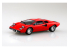 Aoshima maquette voiture 65334 Lamborghini Countach LP400 Red SNAP KIT 1/32