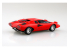Aoshima maquette voiture 65334 Lamborghini Countach LP400 Red SNAP KIT 1/32