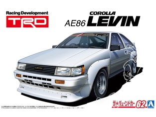Aoshima maquette voiture 20092 Toyota Levin AE86 TRD N2 1983 1/24