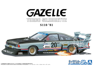 Aoshima maquette voiture 67017 Nissan Gazelle Super Silhouette S110 1981 1/24