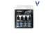 Vallejo Set Model Air 77270 Obsidian Black 4 x 18ml