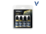 Vallejo Set Model Air 77267 Greenish Gold 4 x 18ml