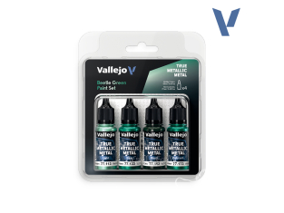 Vallejo Set Model Air 77265 Beetle Green 4 x 18ml