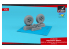 Armory Models kit d'amélioration avion AW32408 Roues Supermarine Spitfire pneus affaissés en losange et moyeux 5 branches 1/32