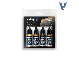 Vallejo Set Model Air 77268 Arcane Gold 4 x 18ml