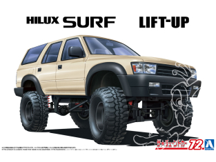 Aoshima maquette voiture 69912 Toyota Hilux Surf réhaussé 1991 VZN130G 1991 1/24