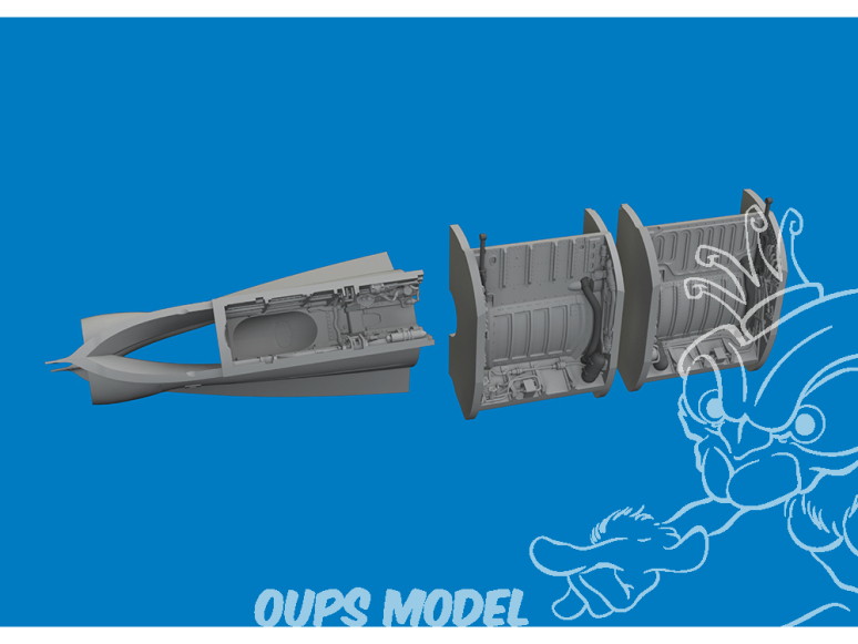 Eduard kit d'amelioration avion brassin Print 6481172 MiG-21F Baies de roues Eduard 1/48