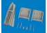 Eduard kit d'amelioration avion brassin Print 6481172 MiG-21F Baies de roues Eduard 1/48