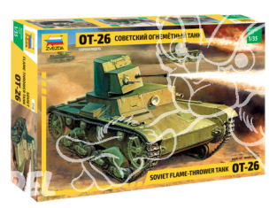 Zvezda maquette plastique 3540 Char lance-flammes soviétique OT-26 1/35