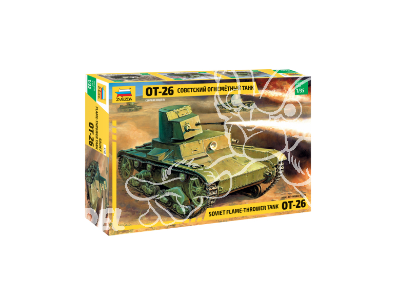 Zvezda maquette plastique 3540 Char lance-flammes soviétique OT-26 1/35