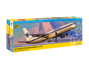 Zvezda maquette avion 7049 Avion de ligne civil Tu-214 1/144