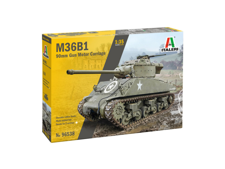 Italeri maquette militaire 96538 M36B1 90mm GMC 1/35