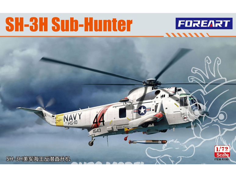 ForeArt maquette hélicoptère R1901 SH-3H Sub-Hunter 1/72