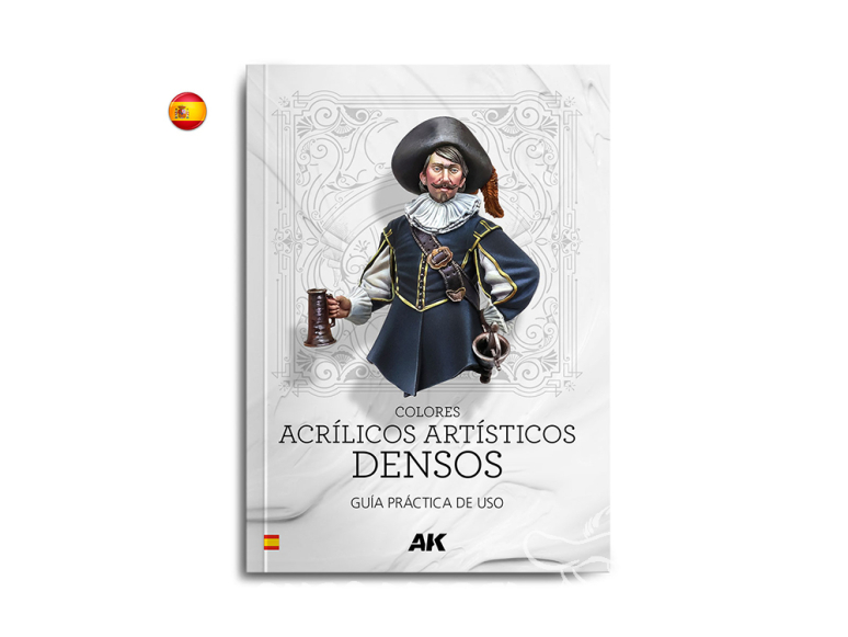 Ak Interactive livre AK130041 Couleur acrylique dense pour artistes Guide pratique par Julio Cabos en Espagnol