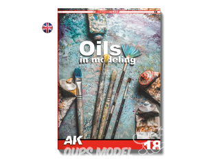 Ak Interactive livre AK544 AK LEARNING 18: Les peintures à l'huile en modélisme