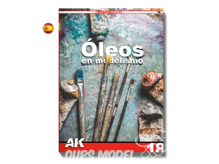 Ak Interactive livre AK545 AK LEARNING 18: Les peintures à l'huile en modélisme en Espagnol
