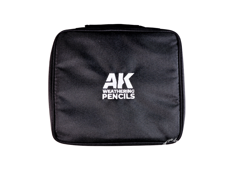 Ak Interactive AK10050 Gamme complète de crayons pour effets d'usure dans une trousse en tissu zippée