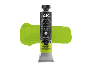 AK ARTISTIC DENSE ACRYLIC COLOR AKAD036 LIME GREEN 20ml