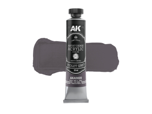 AK ARTISTIC DENSE ACRYLIC COLOR AKAD020 VIOLET GREY 20ml