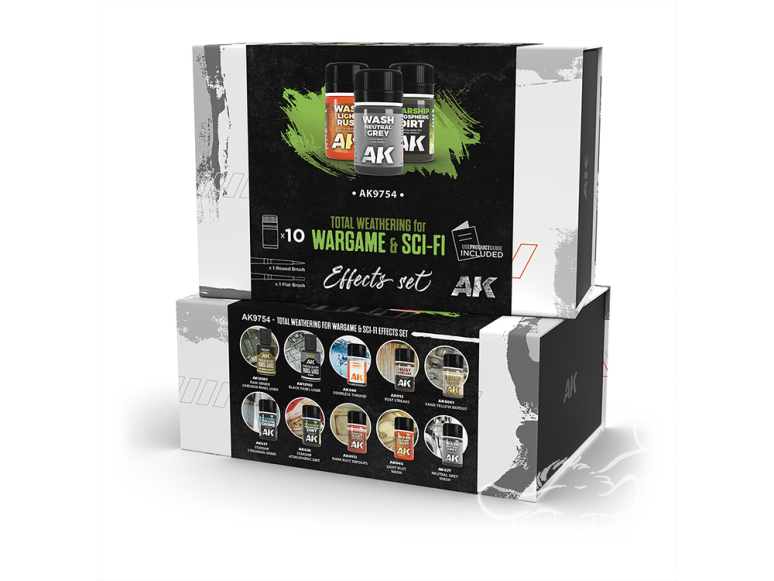 Ak interactive peinture AK9754 Kit d'effets de vieillissement complet pour wargames et science-fiction